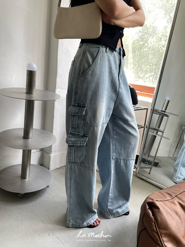 軟料牛仔口袋長褲(闆娘清單)